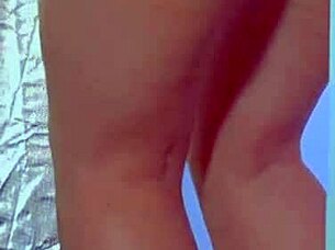 College Latina Brunette Plays with Glass Dildo in Sexy Dress