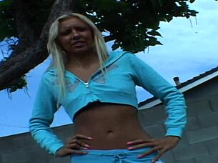 fucking blonde mom with fingering, blowjob, riding in heels, lingerie, stockings, licking hairless pussy