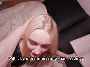 Teen Wanted To Read But Got Fucked By Her Roommate