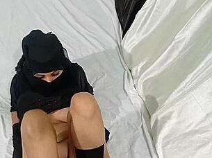 Does the muslim girl enjoy doggy with boyfriend?