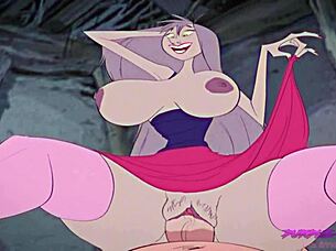 inside madam mims cottage where that slut gets her boobs sucked and ass fucked