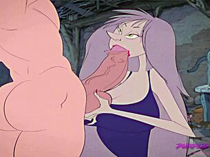 inside madam mims cottage where that slut gets her boobs sucked and ass fucked