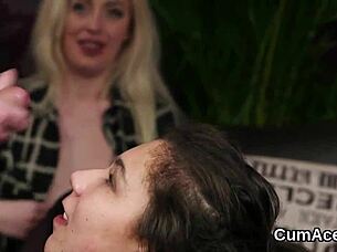 wicked idol receives facial and swallows cum