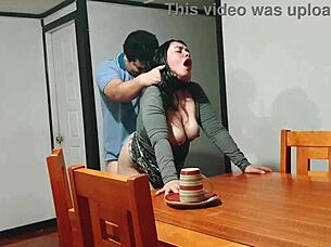 I Fucked My Stepmother While She Was Clearing The Table