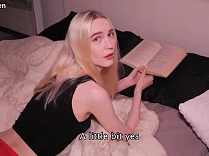 Teen Wanted To Read But Got Fucked By Her Roommate