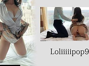 Look at this hot asian girl inserting a buttplug and masturbating with a dildo!