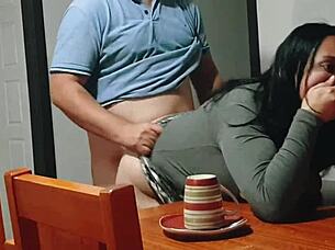 I Fucked My Stepmother While She Was Clearing The Table