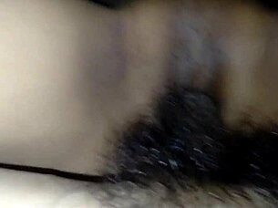 His dick is too long for her teen pussy in creampie orgasm