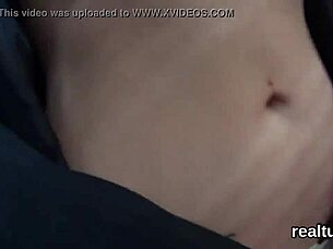 luscious czech chick gets teased in hypermarket, clothes ripped, nailed in pov