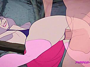 inside madam mims cottage where that slut gets her boobs sucked and ass fucked