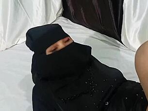 Does the muslim girl enjoy doggy with boyfriend?