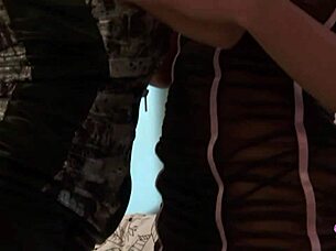 Horny blondes in lingerie and heels have loud lesbian sex