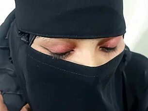 Does the muslim girl enjoy doggy with boyfriend?