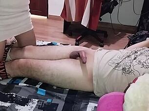 Latina Wife Gets Wet Pussy Doggy Voyeur Fucking