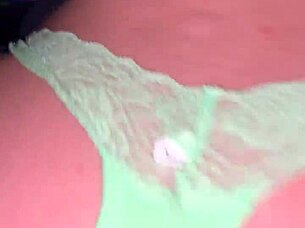 mature babe gets fucked hard in her thong panties 😍