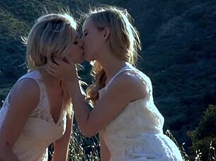 Scarlet Red And Jillian Janson Fuck In The Woods Where Pussy Tastes Best