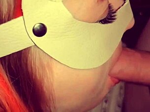 she takes a big cumshot right in her mouth after blowjob