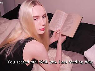 Teen Wanted To Read But Got Fucked By Her Roommate