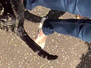 Hey, check out this neighbor grandma's sexy feet, she's got toes that make you want to suck them.