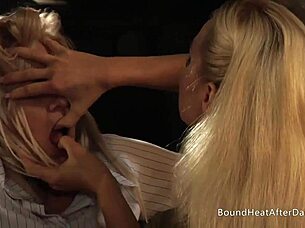 brunette slave returns home and moans under domination