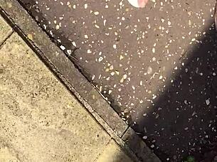 Hey, check out this neighbor grandma's sexy feet, she's got toes that make you want to suck them.