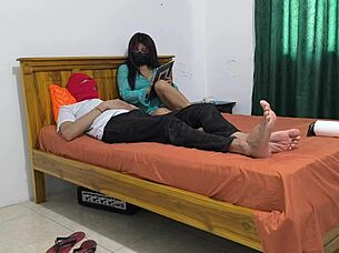 Wife masturbates as husband refuses sex after work