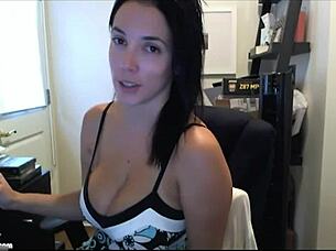 Does Hairy Pussy Jelena Jensen Want To Play With Her Big Boobs During Solo Masturbation?