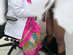 telugu doctor checking patient dick in clinic.