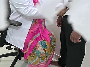 telugu doctor checking patient dick in clinic.
