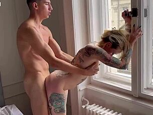 hailey hope meets a lucky spanish guy on the street and fucks him