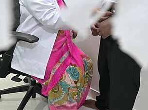 telugu doctor checking patient dick in clinic.