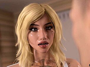 Sexy biker milf interacts with her stepson in a narrative