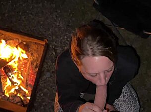 impregnating creampie in public campsite