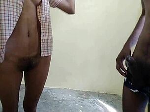 i'm this indian student fuckin' my school girlfriend's big pussy in a quickie, her tits bouncin'