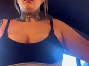 Woman watched at gym wet pussy