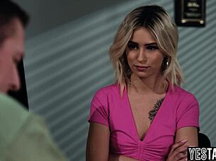 aspiring teen 18+ porn star seduces big dick mature career counselor in doggystyle 😏