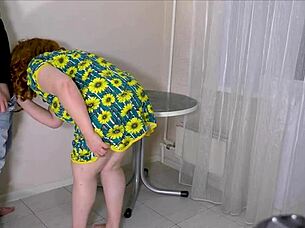 experienced stepmom lifts stepsons cock and spreads big ass for anal 😏