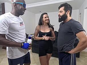 Black Man Fucks Asian Woman's Pussy And Ass Without Condom