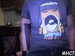 Babe enjoys hot fuck with ex girlfriend in cuckold setup.