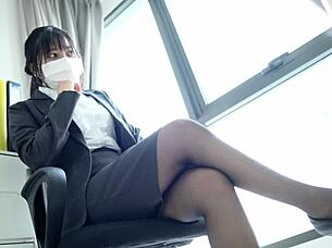 office manager seduces her staff.