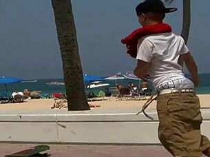 eva cruz gets close with neighbor, licking shaved pussy in stockings