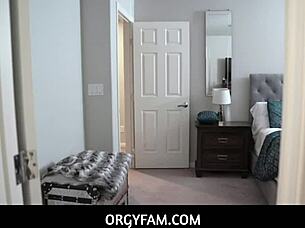 Skinny teen fucks stepdad to orgasm.