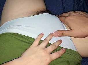 In vintage roleplay, my stepdaughter's wet pussy gets taboo attention.