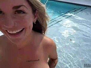 slutty blonde neighbor comes over to eat my ass and take a big dick pounding - abby rose - jmac -