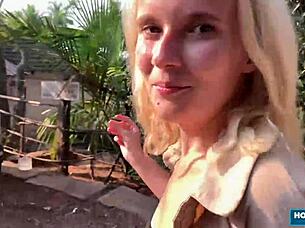 blondie lolipop gets facial from hunk mark pirson