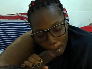 I woke up horny and sucked neighbor's stepson big cock in bedroom