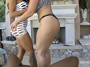 BBC LOVERS SARA JAY AND AMY ANDERSSEN SHARE GROUP FUN