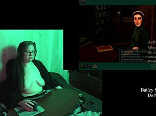 i play naked haunting of castle malloy showing big tits in cosplay