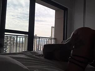 Perfect doggystyle with creampie from muscular black bodybuilder