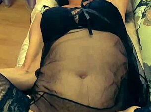 Beautiful Milf Wife in Stockings Riding Doggystyle